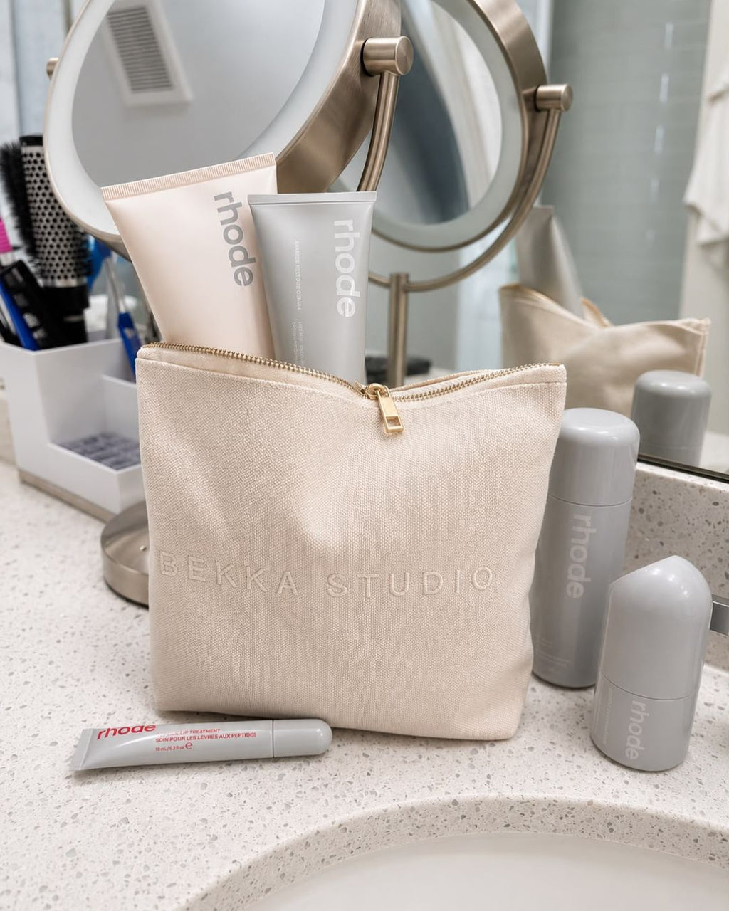 Sand Makeup Bag